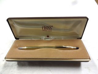 Vintage Cross Century 1/20th 10k Gold Filled Ballpoint Pen In Cross Box G