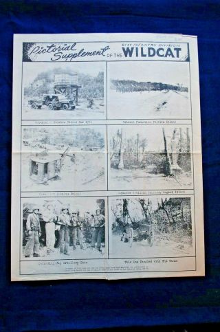 Wwii Pictorial Supplement Of The Wildcat 81st Infantry Division - Peleliu