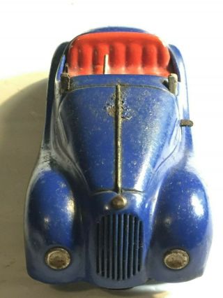 Vintage Schuco Examico 4001 Car Us Zone Germany Patent Auto Blue No Key