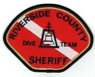 Riverside County California Sheriff Dive Team Ca Police Patch