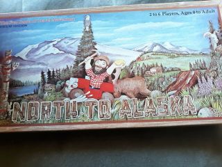 Vintage 1984 North To Alaska Board Game Of Travel Adventure Complete - 1die