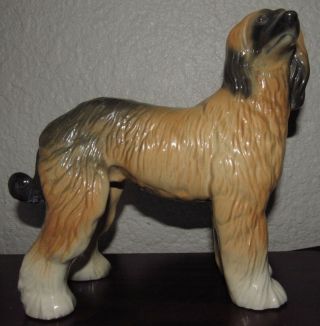 Vintage Afghan Hound Dog Porcelain Figurine - Made In England