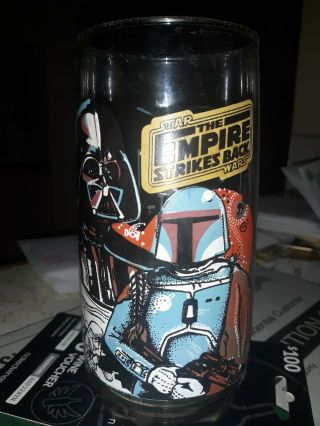 Vtg 1980 Star Wars Empire Strikes Back Burger King Promo Glass Darth Vader Usa