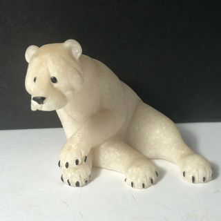 Quarry Critters Polar Bear Figurine Second Nature Design Pam Vintage Sculpture