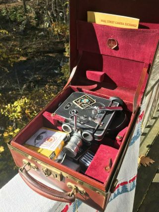 Vintage Paillard Bolex H16 Reflex 16mm Film Movie Camera Kit One Owner
