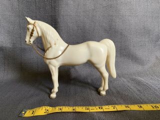 Breyer Western Horse W/ Chain Reins White 1950 Glossy