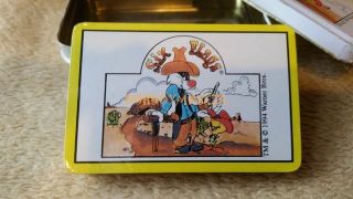 Vintage Standard Deck Playing Cards Six Flags Looney Tunes Tweety Sylvester Tin