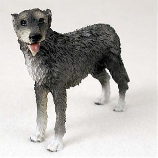 Irish Wolfhound Dog Hand Painted Canine Collectable Figurine Statue