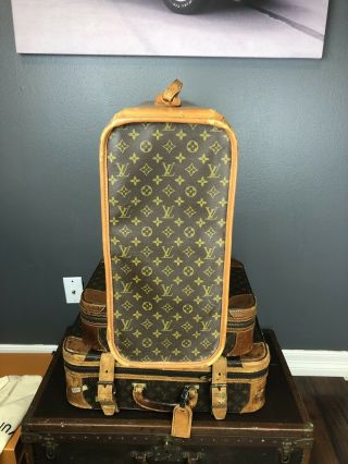 Louis Vuitton Pullman Suitcase Trunk Monogram Vintage French Company 3