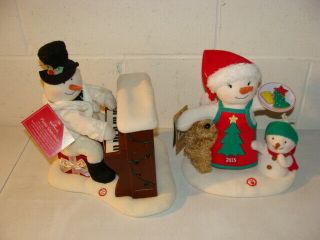 Hallmark Jingle Pals 2 Singing Piano Snowman & Time For Cookies With Batteries