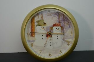 Feldstein Christmas Carol Clock - 12 Songs - Wall/table - Music Play Stops When Dark