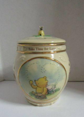 Classic Winnie The Pooh 2000 Porcelain Music Box With Lid Ardleigh Elliott 22k