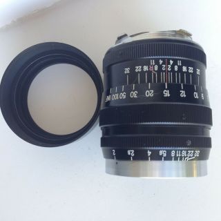 Nippon Kogaku Nikkor - P C Lens 1:2 F= 8.  5 Cm Tokyo Japan No.  404419 Vintage