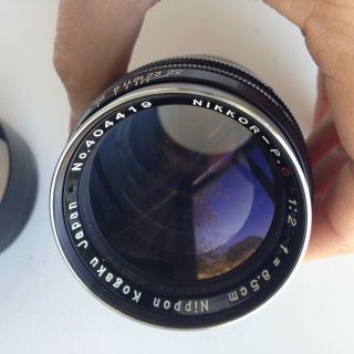 Nippon Kogaku Nikkor - P C Lens 1:2 f= 8.  5 cm Tokyo Japan No.  404419 Vintage 3