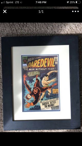 Daredevil 7 (apr 1965,  Marvel) This Is A Framed Daredevil Number 7 Comic Book