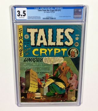 Tales From The Crypt 20 (1) Cgc 3.  5 Key (1st Issue Big Horror Key) 1950 Ec