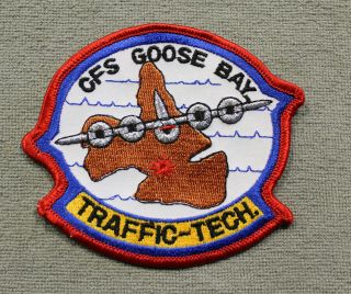 Caf Rcaf,  Cfs Goose Bay,  Traffic - Tech Jacket Crest / Patch (19195)