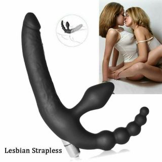 Vibrating_strapless Large Egg & Bullet Silicone Strap - On Sex_dildo Toy For Women