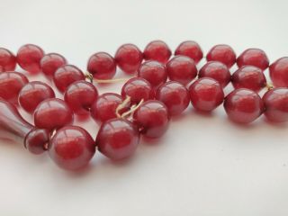 Vintage Bakelite Cherry Faturan Beads
