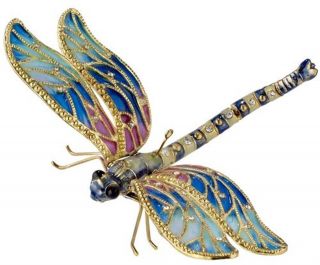 Kubla Bejeweled Articulated Dragonfly Ornament.  Quality.  Insects.