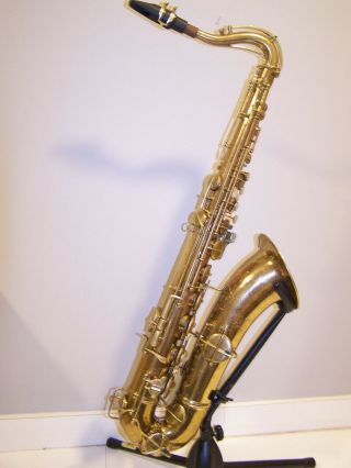 Vintage Cg Conn Wonder 1 Tenor Saxophone With Mouthpiece