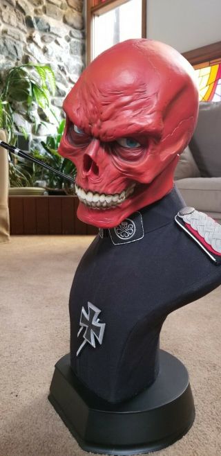 Red Skull Life Sized Bust Statue Sideshow Captain America