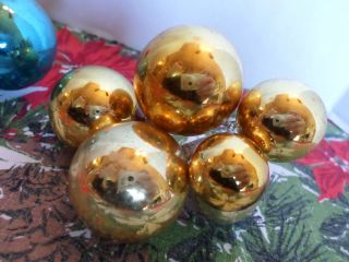 2 Bundles Vintage Mercury Christmas Balls Chenille Stem Picks Craft Balls 3