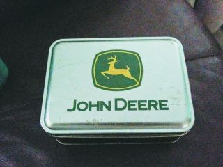 John deere SS knife in tin box 3