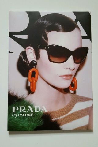 Prada Sunglass Image Countercard Poster Small Size 8.  2 " X 5.  7 "
