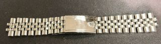 Vintage Rolex Usa Stainless Steel Jubilee Bracelet & Buckle 19 X 17mm