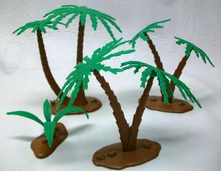 Marx Playset Palm Trees & Fern Vintage 1960s Prehistoric Dinosaur Playset