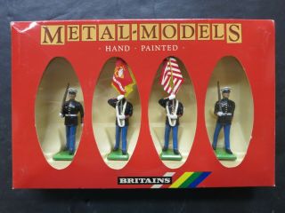 Britains Metal - Models Hand Painted Toy Soldier Us Marine Corps 7301
