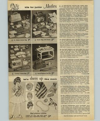 1964 PAPER AD 2 PG King Size Doll House Colonial Mansion 2