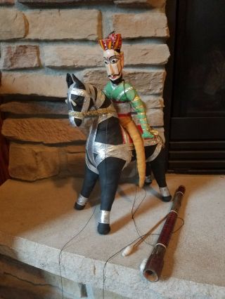 Marionette Vintage Horse And Rider