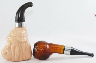 2 Avon - Pipe Containers - 1971 - 72 Tai Wind/1976 Deep Woods Bloodhound Pipe