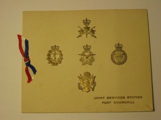 Old Xmas Card Joint Services Station Fort Churchill