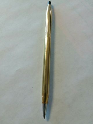 Vintage Cross 1/20 12kt Gold Filled Ballpoint Pen Made In Usa