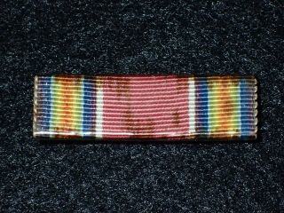 Wwii Us Army Usaaf World War Two Victory Medal Plastic Coated Ribbon Average