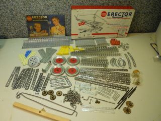 Collectible Gilbert Erector Number 10181 The Action Helicopter Set With Book