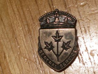 Ww2 Canadian War Service Badge General Service 882180