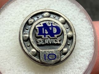Departure Ball Bearings Sterling Silver 10 Years Of Service Award Pin.