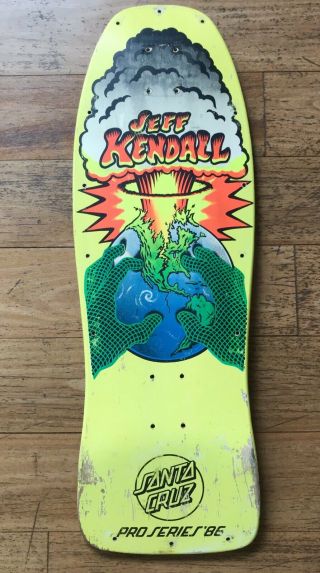 Og Santa Cruz Jeff Kendall End Of World Vintage Skateboard