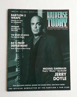 Babylon 5 B5 Universe Today Fan Club Newsletter Vol 6 Issue 2 1998 Jerry Doyle