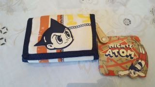 Astro Boy Mighty Atom Wallet W/ Zipper & Cord Japanese Anime