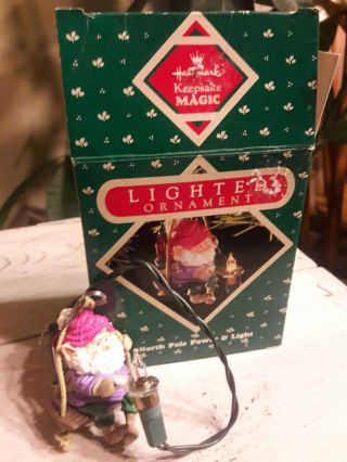 Hallmark North Pole Power & Light 1987 Magic Christmas Keepsake Ornaments Elf