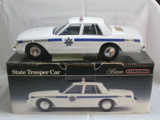 Jim Beam State Trooper Car Decanter - Grey Edition With Box