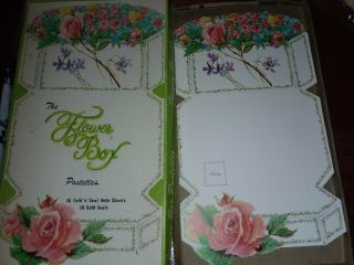 Vintage Postettes Cards Letters With Seals The Flower Box