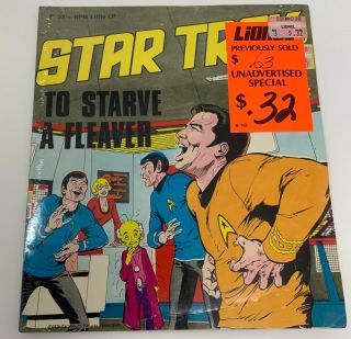 Vintage Star Trek 331/3 Rpm 7” Record To Starve A Fleaver Rare