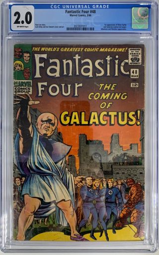Fantastic Four 48 Cgc 2.  0 3/66 2023831011 - First Appearance Of Silver Surfer