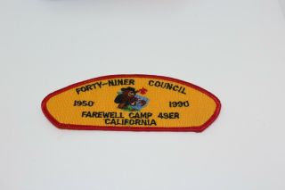 Bsa Boy Scout Council Shoulder Patch 49er Council California 1990